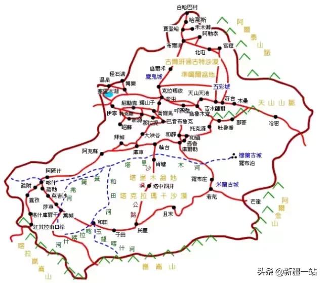 新疆地圖全圖，可放大圖片詳細(xì)解析，新疆詳細(xì)地圖全圖解析，可放大圖片探究