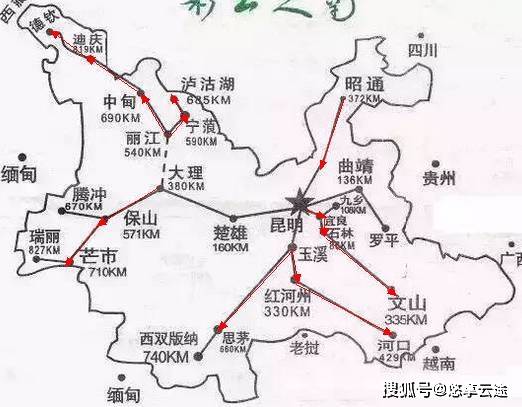 探索云南，全圖可放大的旅游地圖指南，云南探索之旅，全圖可放大旅游地圖指南