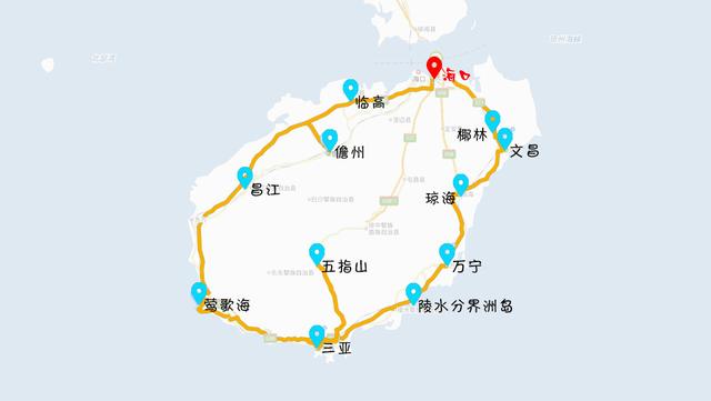海南島環(huán)島自駕游最佳路線指南，海南島環(huán)島自駕游最佳路線攻略